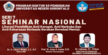 Seminar Nasional Program Doktor S3 Pendidikan Universitas Gorontalo Seri 7