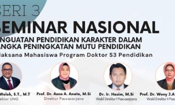 Seminar Nasional Program Doktor S3 Pendidikan Universitas Gorontolo Seri 3
