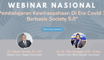 Webinar Nasional “Pembelajaran Kewirausahaan di Era Covid-19 Berbasis Society 5.0”
