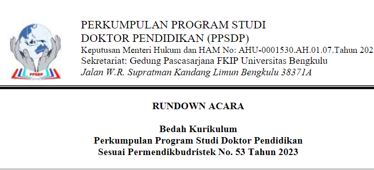 Rowndown Bedah Kurikulum Perkumpulan Program Studi Doktor Pendidikan