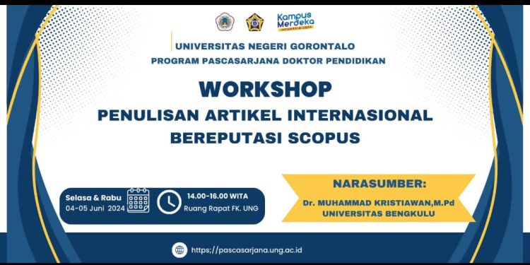 Workshop “Penulisan Artikel Internasional Bereputasi Scopus” Program Pascasarjana Doktor Pendidikan UNG